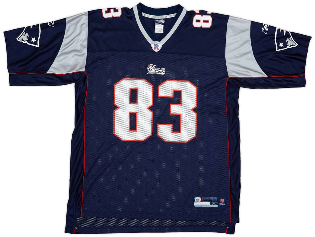 2007 New England Patriots Welker #83 Reebok On Field Home Jersey - 8/10 - (XL)