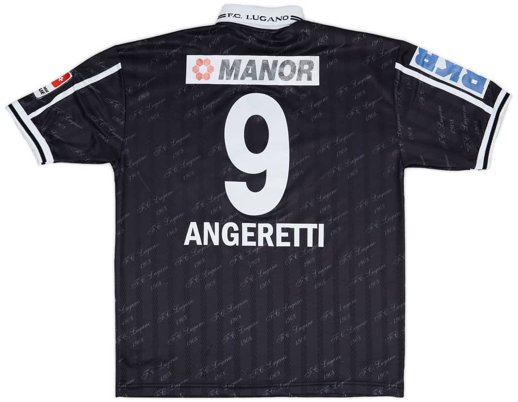 2004-05 AC Lugano Match Issue Away Shirt Angeretti #9