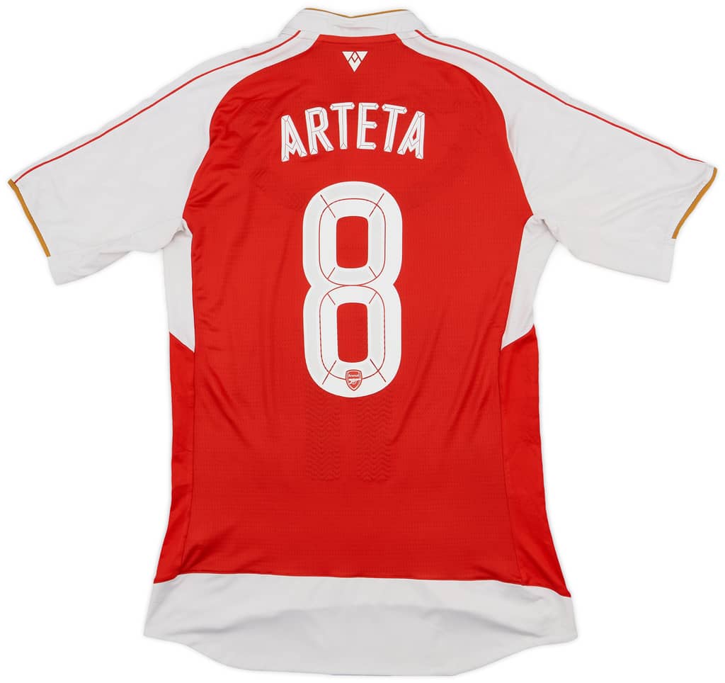 2015-16 Arsenal Home Shirt Arteta #8 - 7/10 - (S)