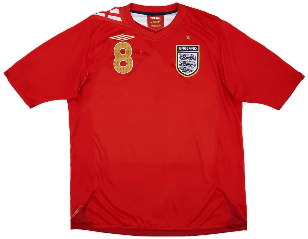 2006-08 England Away Shirt Lampard #8 - 7/10 - (L)