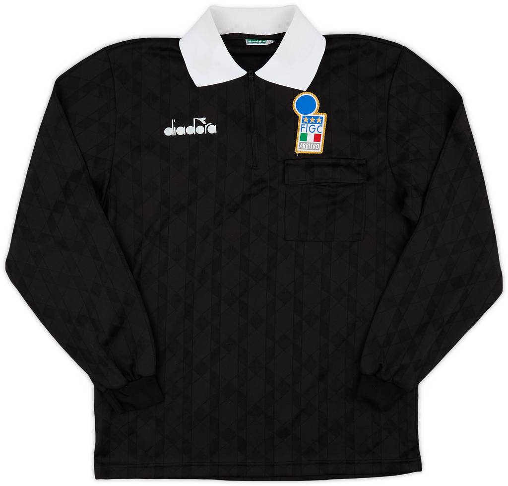 1990s Italy FIGC Diadora Referee L/S Shirt - 7/10 - (M)