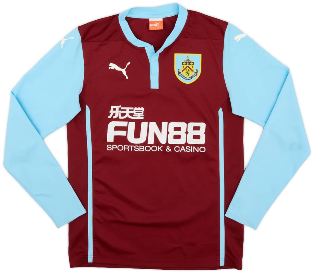 2014-15 Burnley Home L/S Shirt - 6/10 - (S)