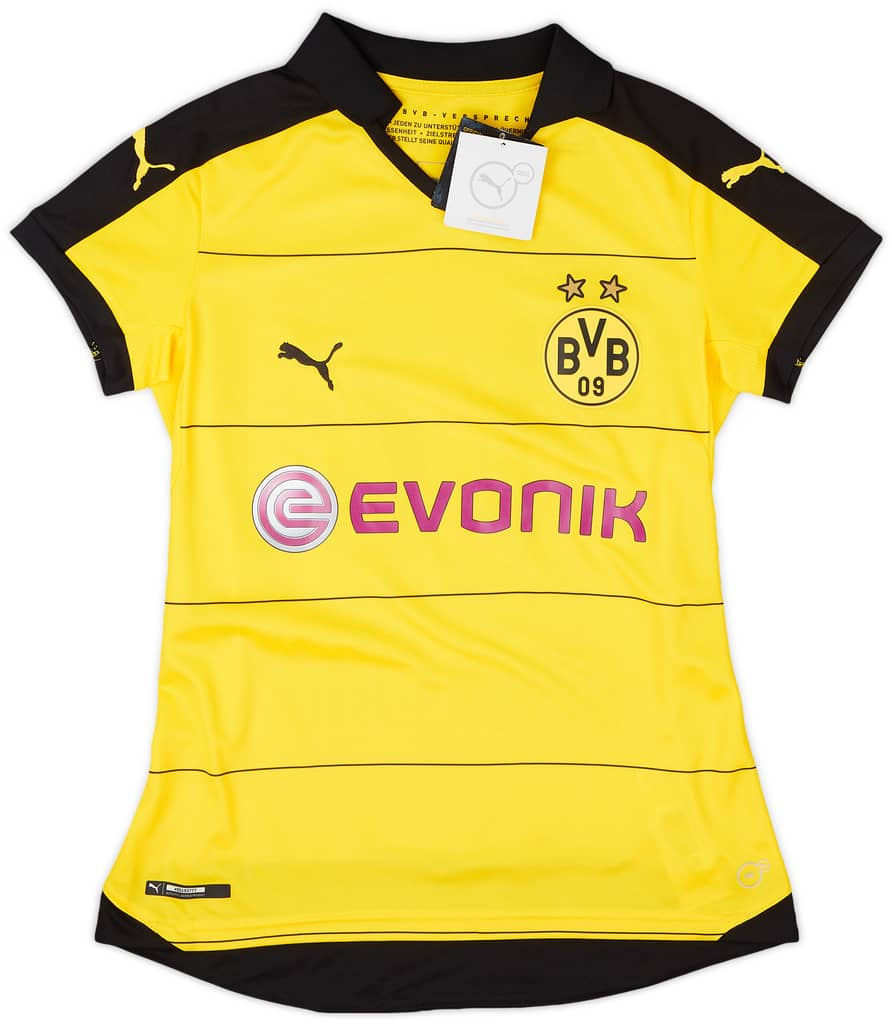 2015-16 Borussia Dortmund Home Shirt Aubameyang #17 (Women's S)