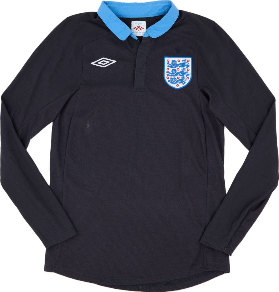 2011-12 England Away L/S Shirt - 8/10 - (S)