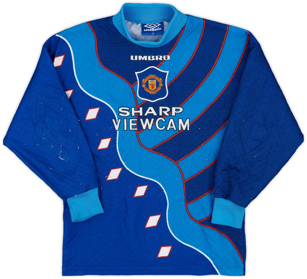 1994-97 Manchester United GK Shirt - 7/10 - (L.Boys)