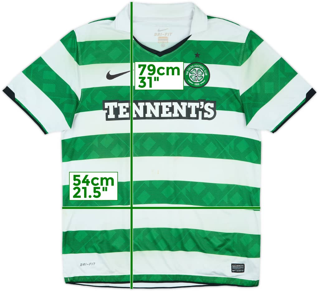 2010-12 Celtic Home Shirt - 4/10 - (L)