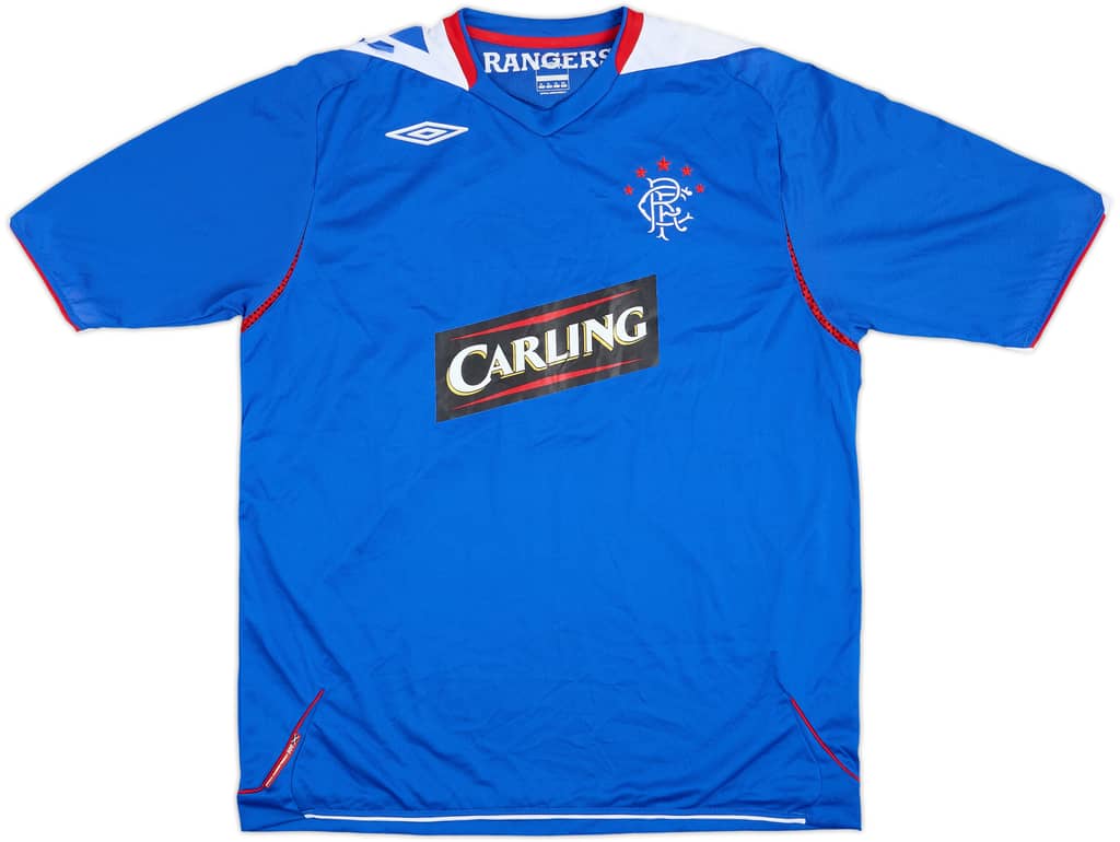 2006-07 Rangers Home Shirt - 6/10 - (XL)