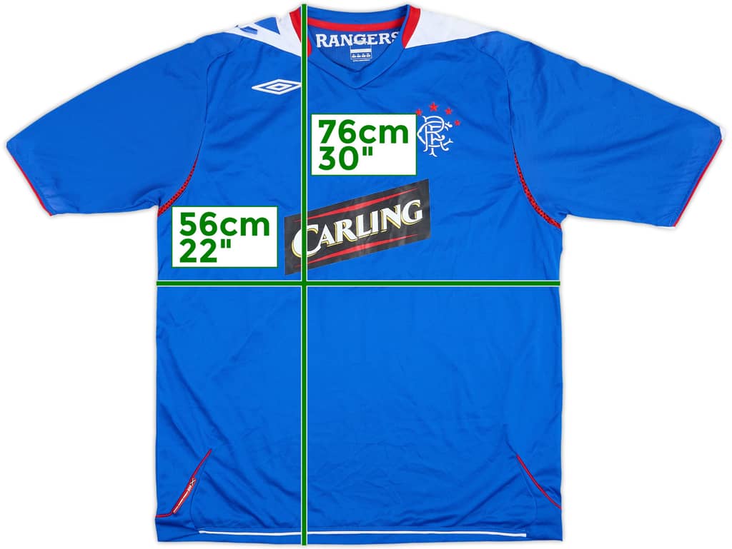 2006-07 Rangers Home Shirt - 6/10 - (XL)