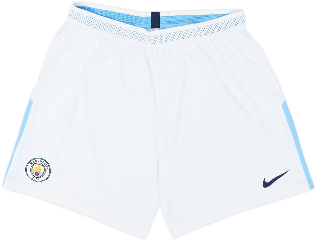 2017-18 Manchester City Authentic Home Shorts - 7/10 - (XXL)
