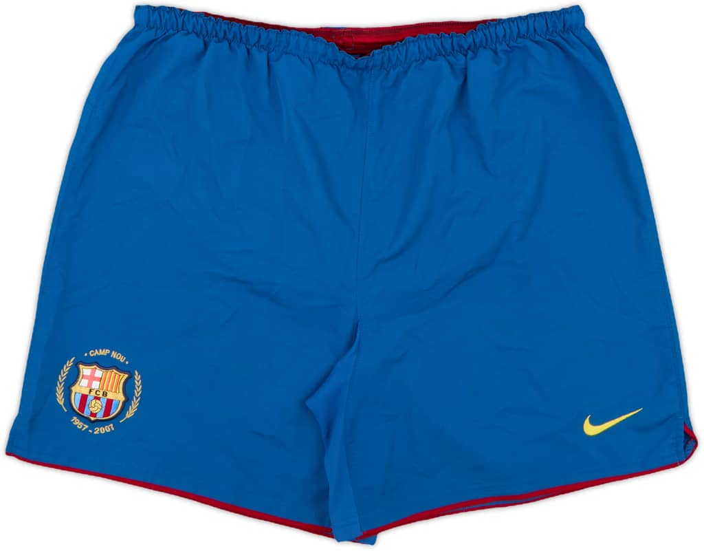 2007-08 Barcelona Home Shorts - 8/10 - (XL)