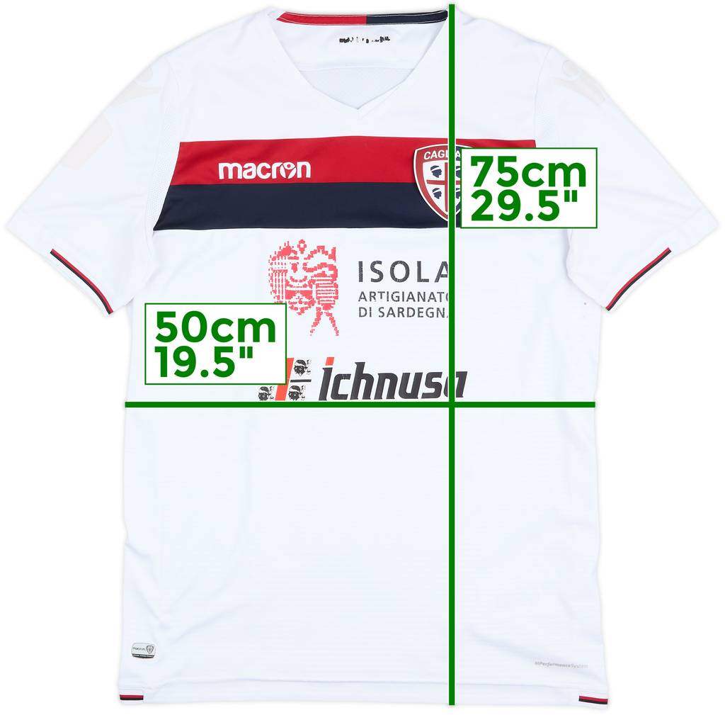 Camiseta de visitante del Cagliari 2017-18 - 5/10 - (L)