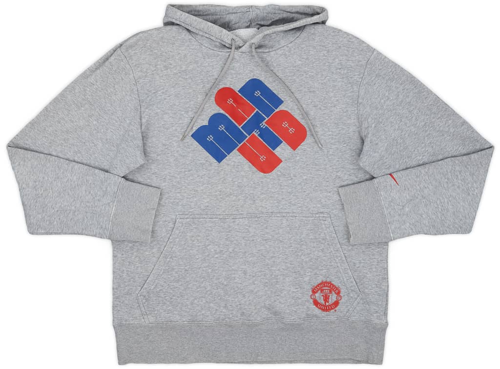 2010-11 Manchester United Nike Hooded Sweat Top - 9/10 - (M)