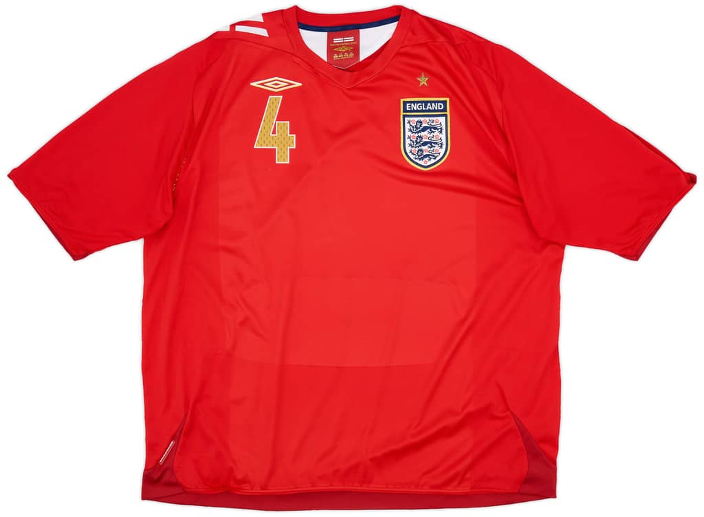 2006-08 England Away Shirt Gerrard #4 - 9/10 - (3XL)