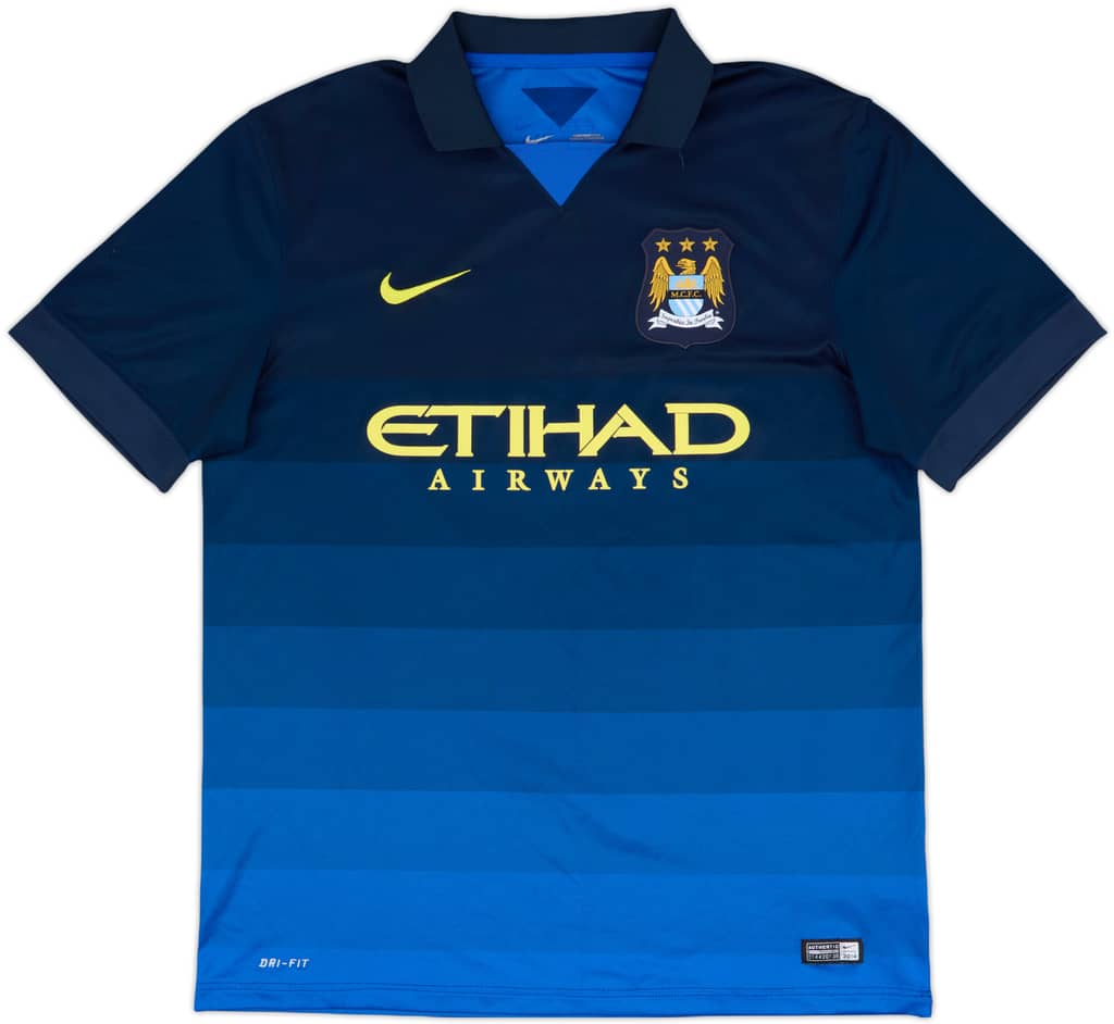 2014-15 Manchester City Away Shirt Kun Aguero #16 - 8/10 - (L)