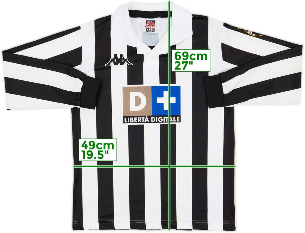 1998-99 Juventus Home L/S Shirt - 6/10 - (XL.Boys)