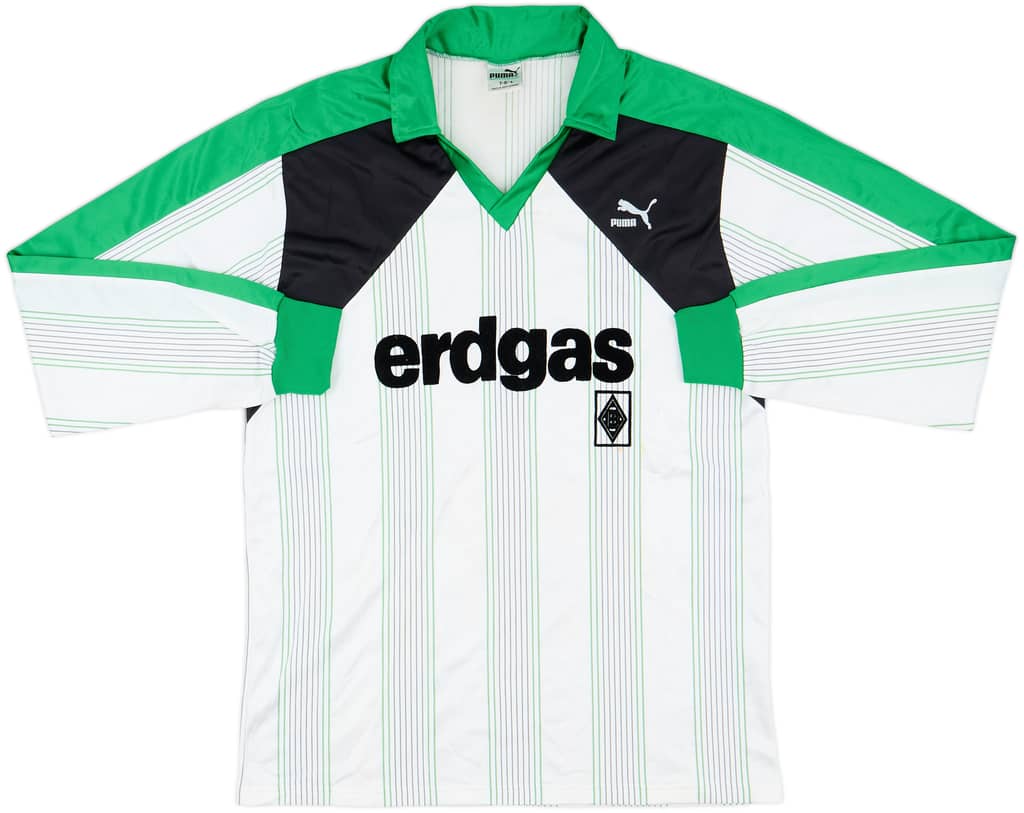 1987-89 Borussia Monchengladbach Home L/S Shirt - 8/10 - (L)