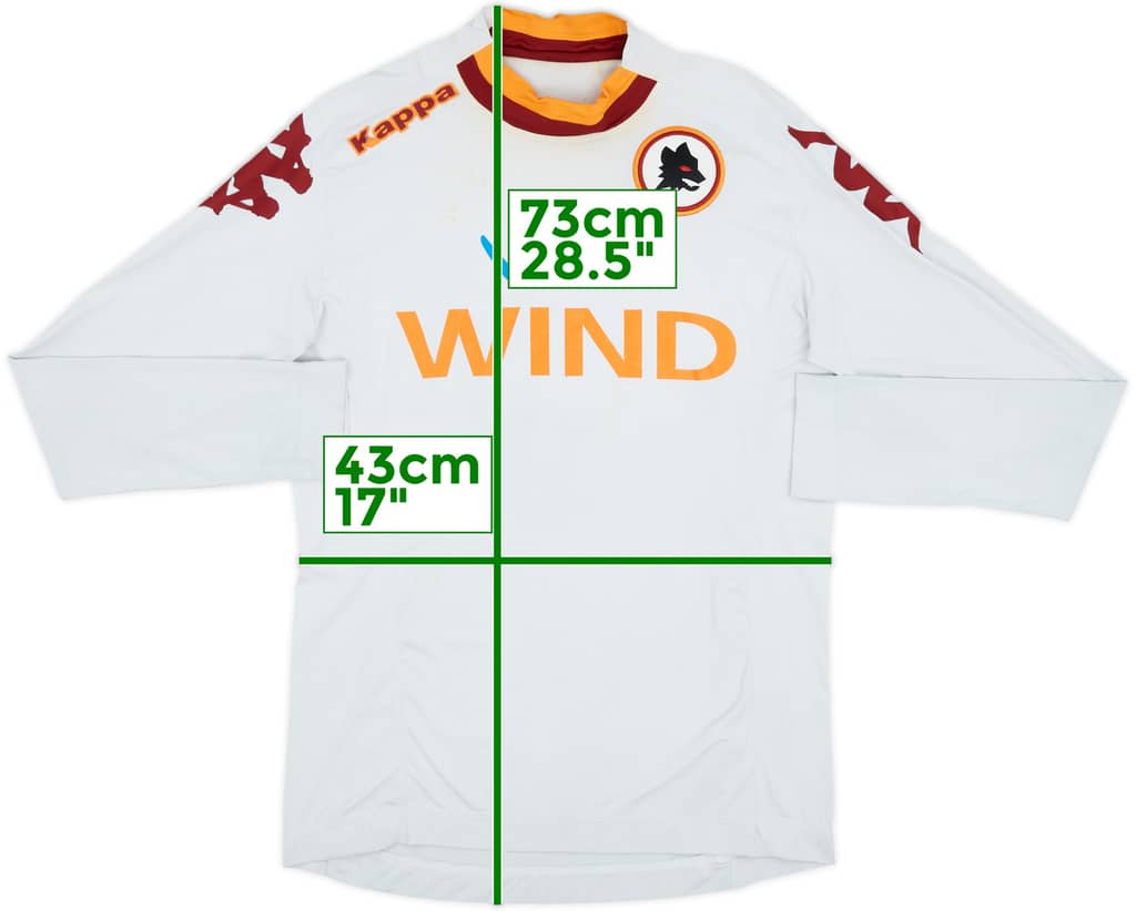 2012-13 Roma Away L/S Shirt - 5/10 - (M)