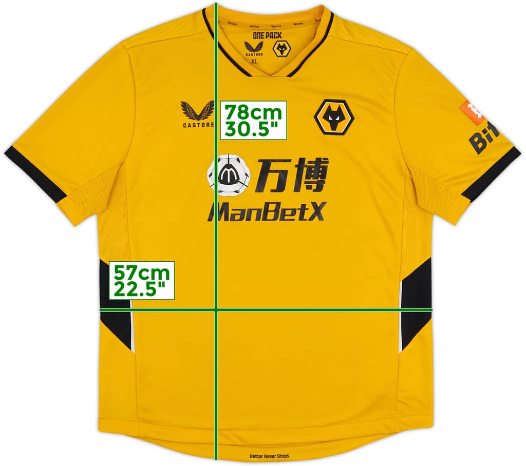 2021-22 Wolves Home Shirt - 5/10 - (XL)