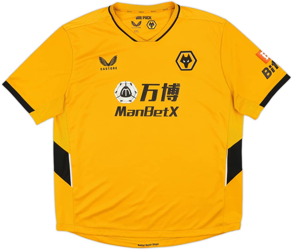 2021-22 Wolves Home Shirt - 8/10 - (XXL)