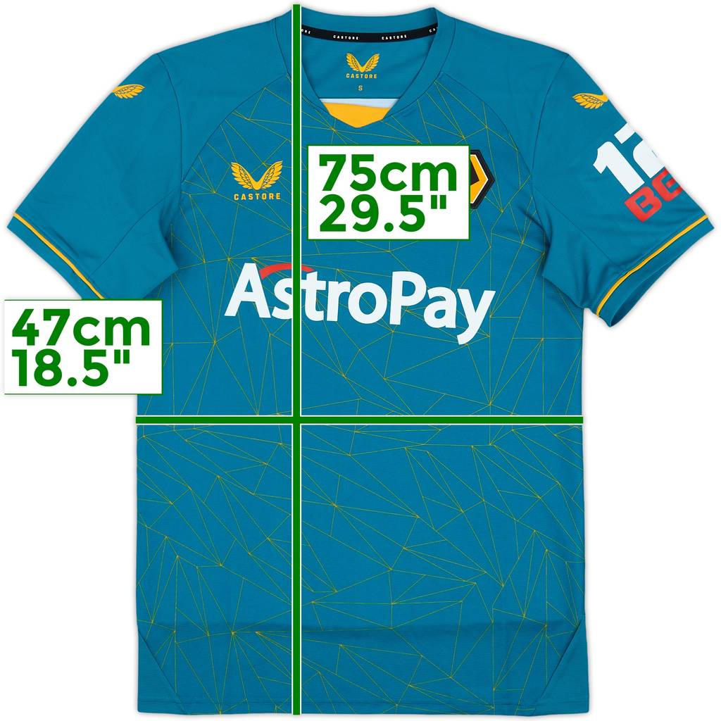 2022-23 Wolves Away Shirt - 10/10 - (S)