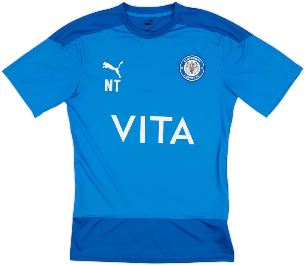 2020-21 Stockport County Staff Issue Puma Training Shirt NT - 7/10 - (M)