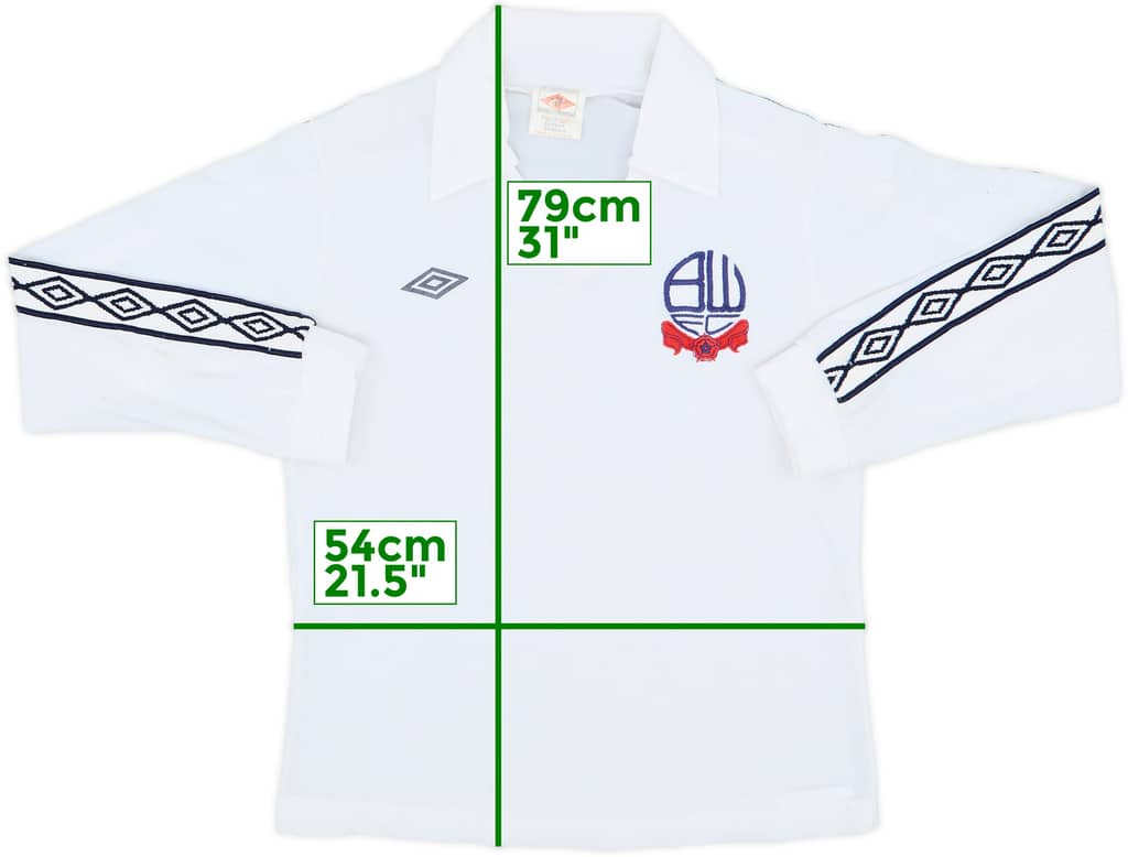 1977-81 Bolton Home L/S Shirt - 8/10 - (S)
