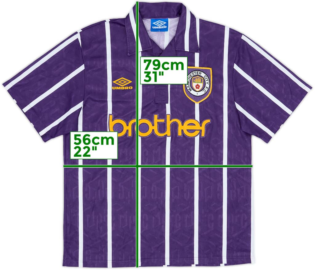1993-94 Manchester City Away Shirt - 8/10 - (M)