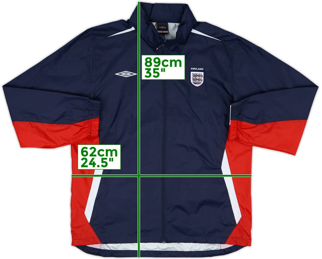 2007-09 England Umbro Hooded Rain Jacket - 8/10 - (XL)