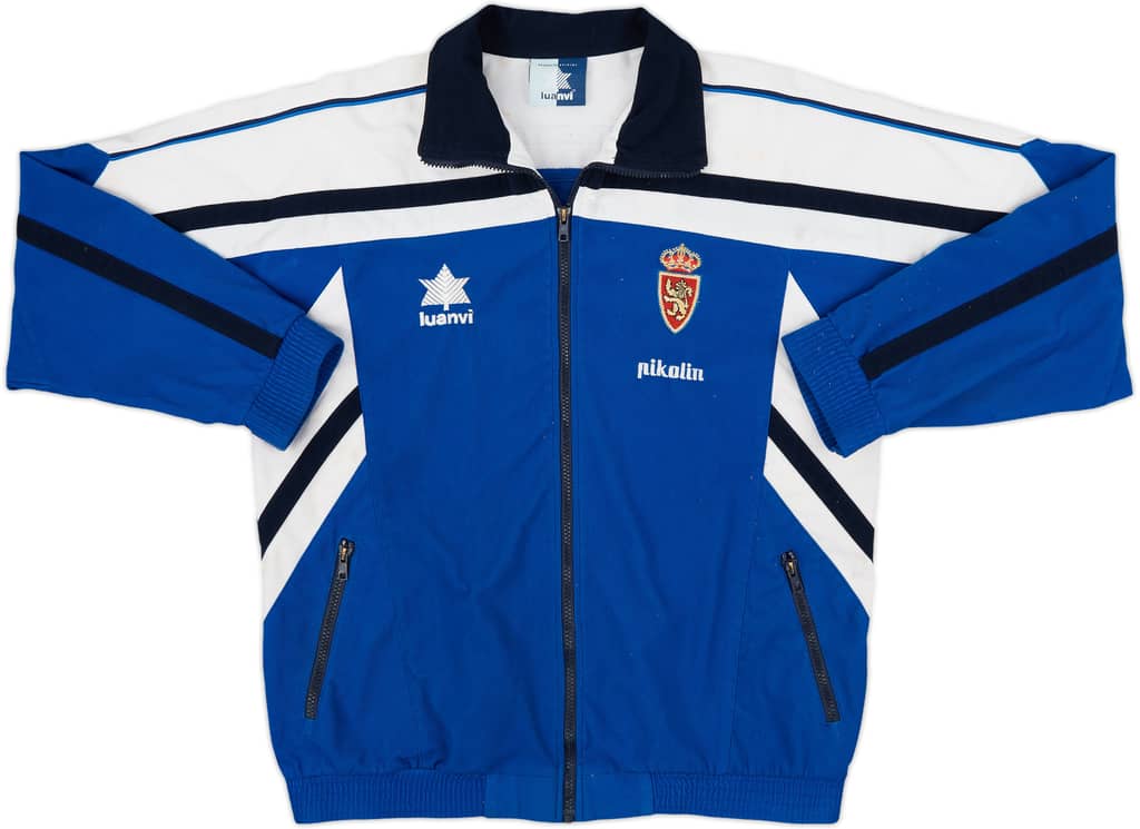 1999-00 Real Zaragoza Luanvi Track Jacket - 6/10 - (L)