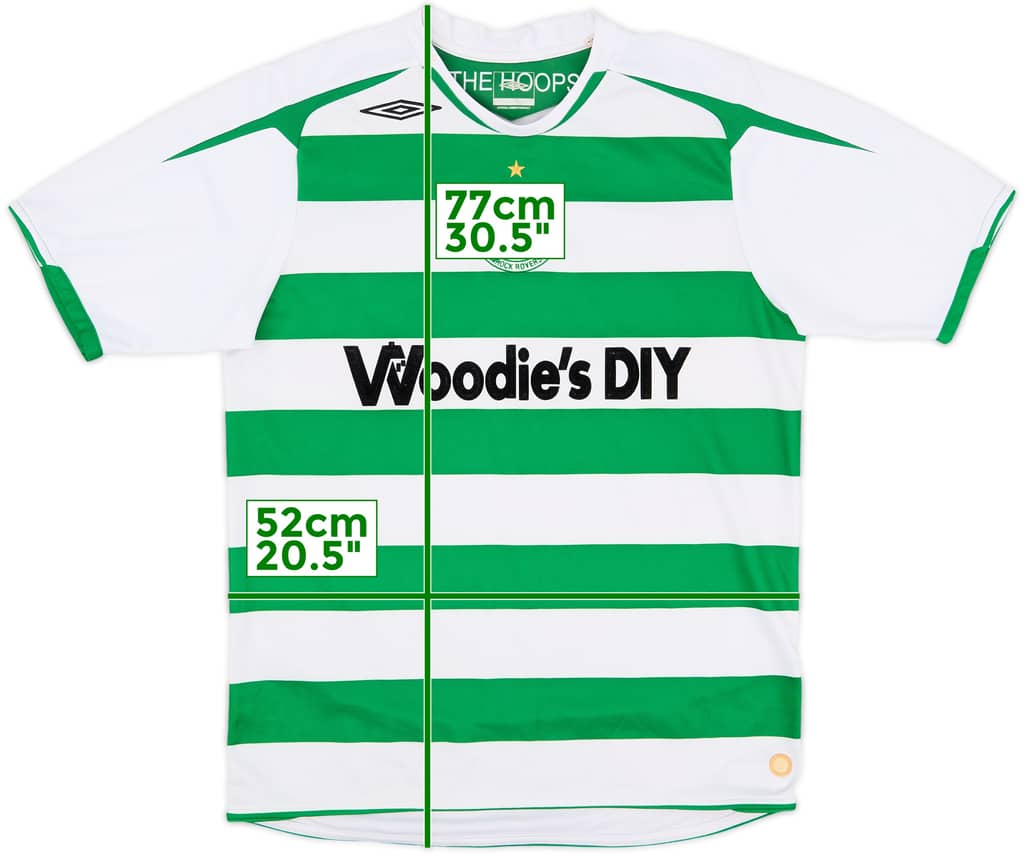 2007-09 Shamrock Rovers Home Shirt - 8/10 - (M)