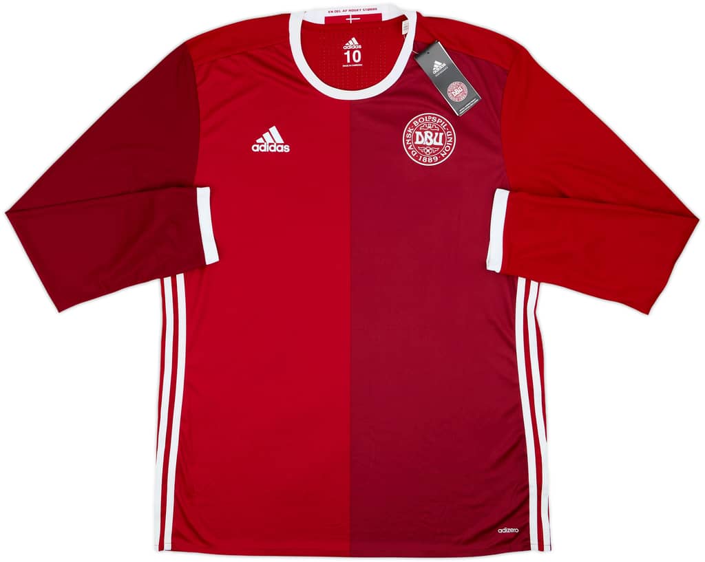 2015-16 Denmark Player Issue Home L/S Shirt (XL)