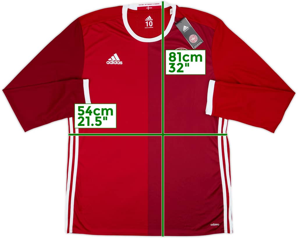 2015-16 Denmark Player Issue Home L/S Shirt (XL)