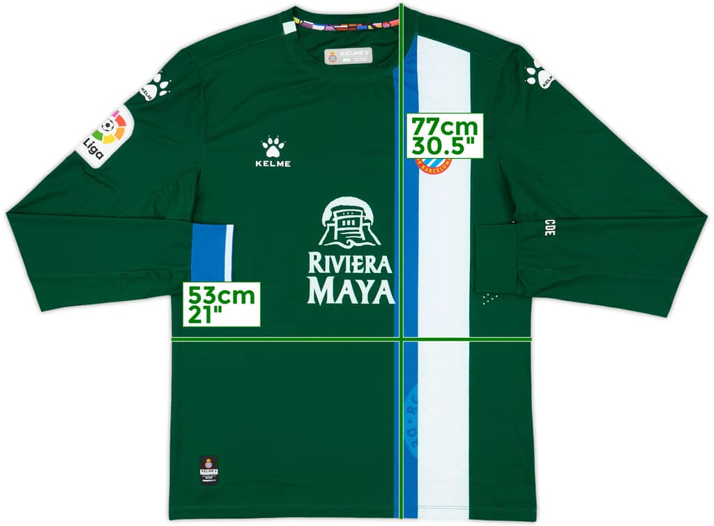 2019-20 Espanyol Away L/S Shirt - 10/10 - (L)