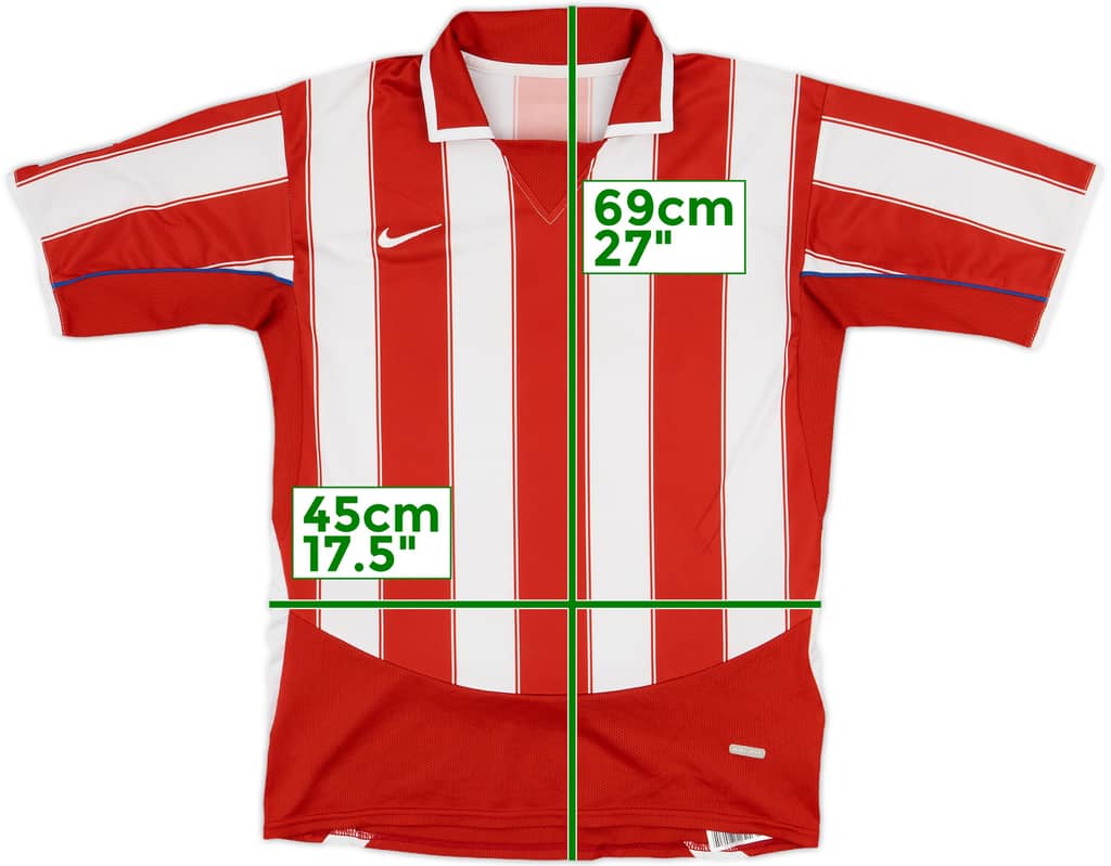 2003-04 Atletico Madrid Home Shirt - 8/10 - (S)