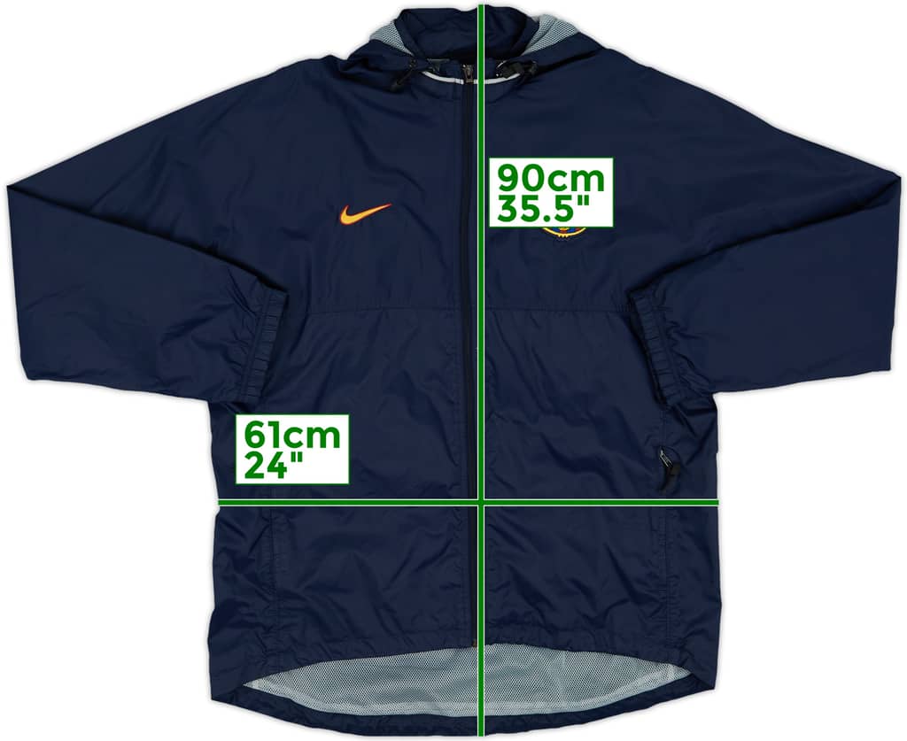 1999-00 Barcelona Nike Hooded Rain Jacket - 5/10 - (L)