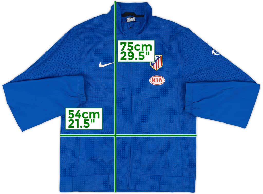2009-10 Atletico Madrid Nike Track Jacket - 8/10 - (M)