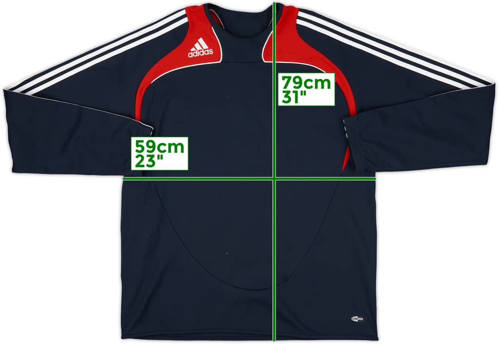 2008-09 Bayern Munich adidas Sweat Top - 8/10 - (XXL)