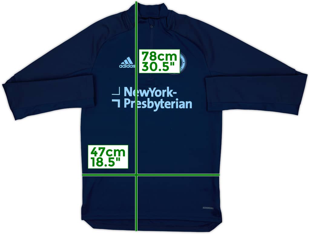 2019-20 New York City FC 1/4 Zip Track Top - 10/10 - (S)