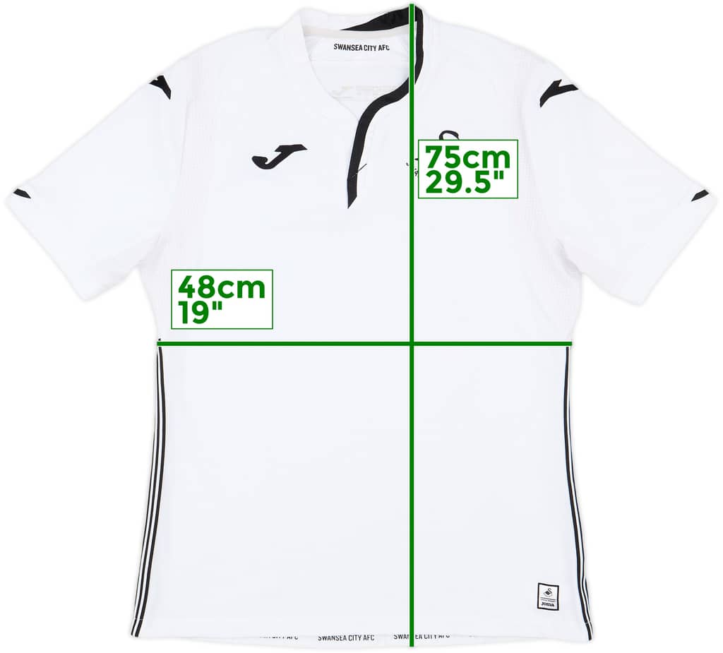 2018-19 Swansea Home Shirt - 8/10 - (L)