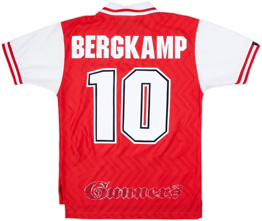 1996-98 Arsenal Home Shirt Bergkamp #10 - 7/10 - (S)