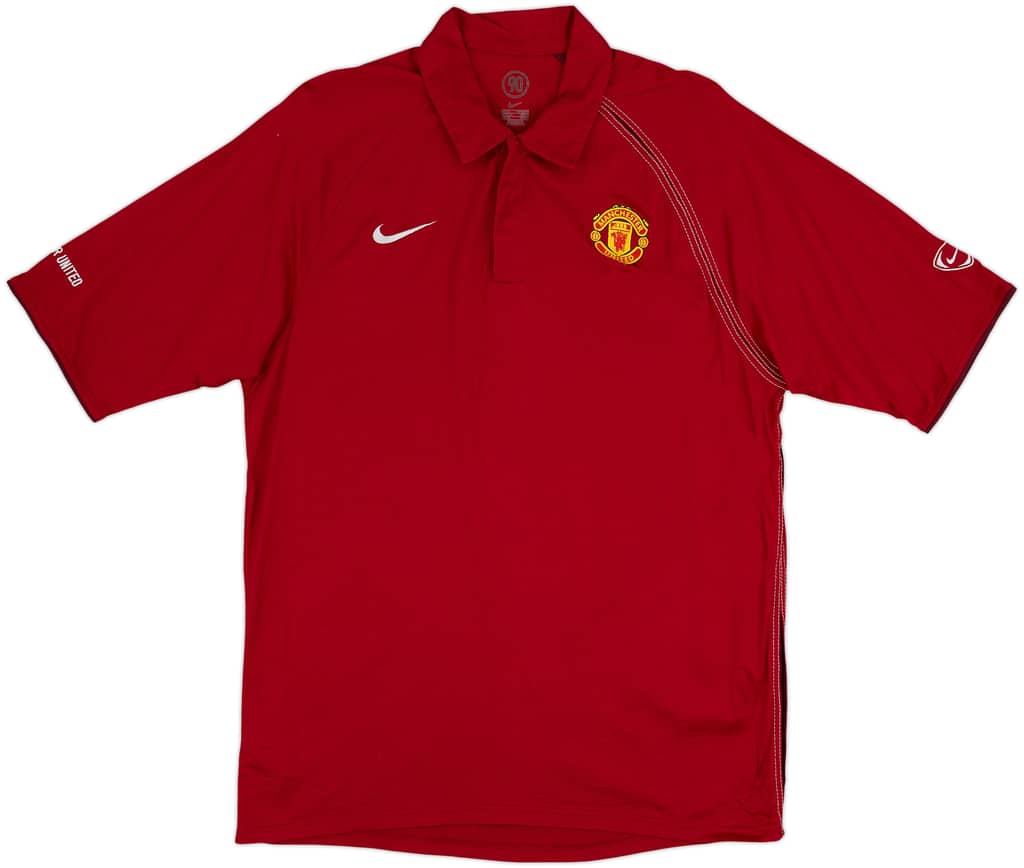 2004-05 Manchester United Nike Polo Shirt - 8/10 - (XL)