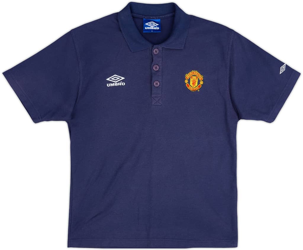 1998-99 Manchester United Umbro Polo Shirt - 9/10 - (S)