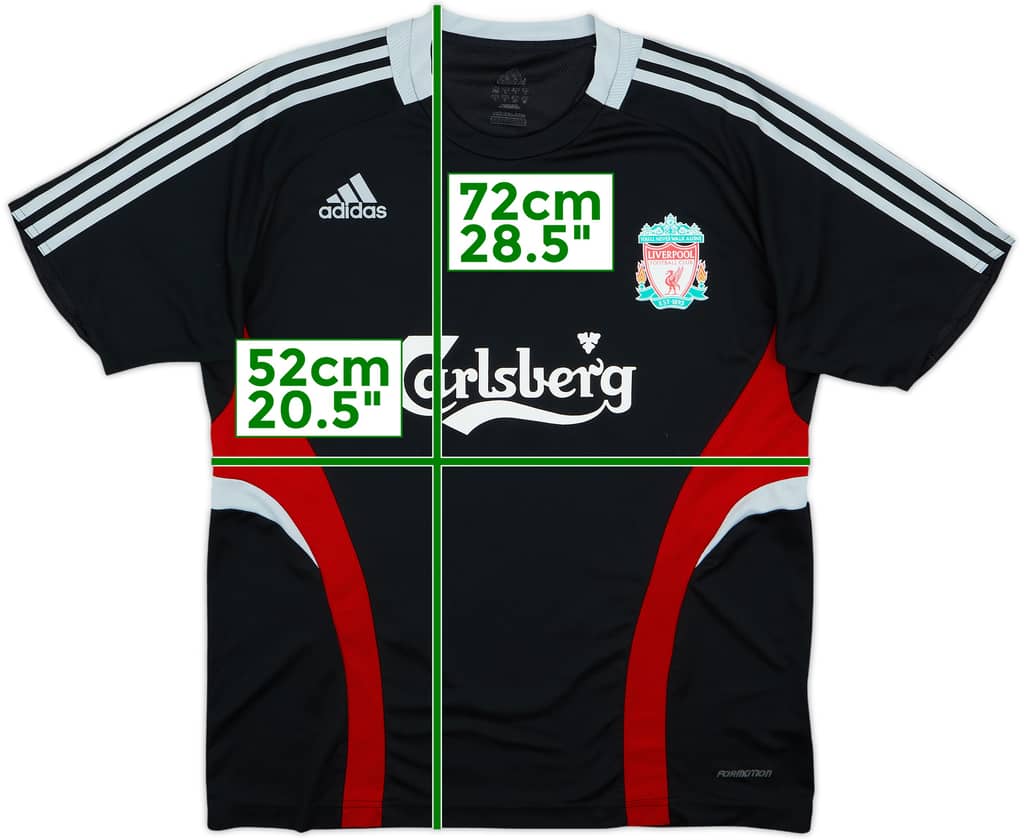 2008-09 Liverpool adidas Training Shirt - 8/10 - (L)