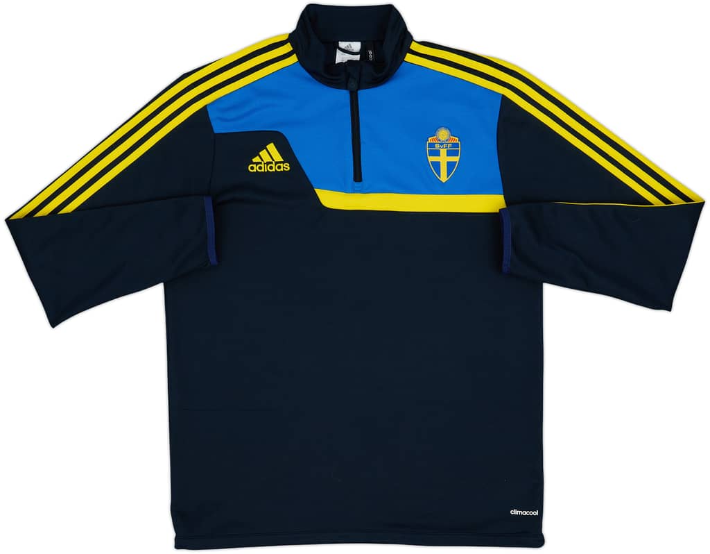 2013-14 Suecia adidas Top de entrenamiento con cremallera 1/4 - 7/10 - (M/L)