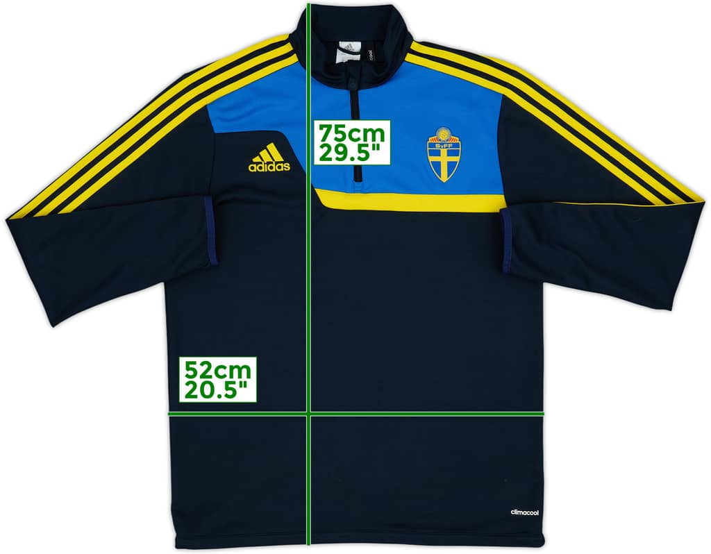 2013-14 Suecia adidas Top de entrenamiento con cremallera 1/4 - 7/10 - (M/L)