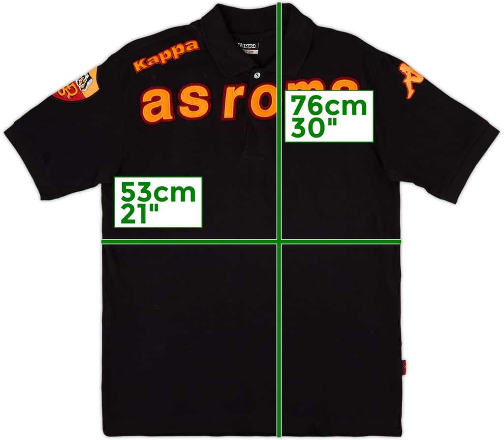 2009-10 Roma Kappa Camiseta Polo - 9/10 - (M)