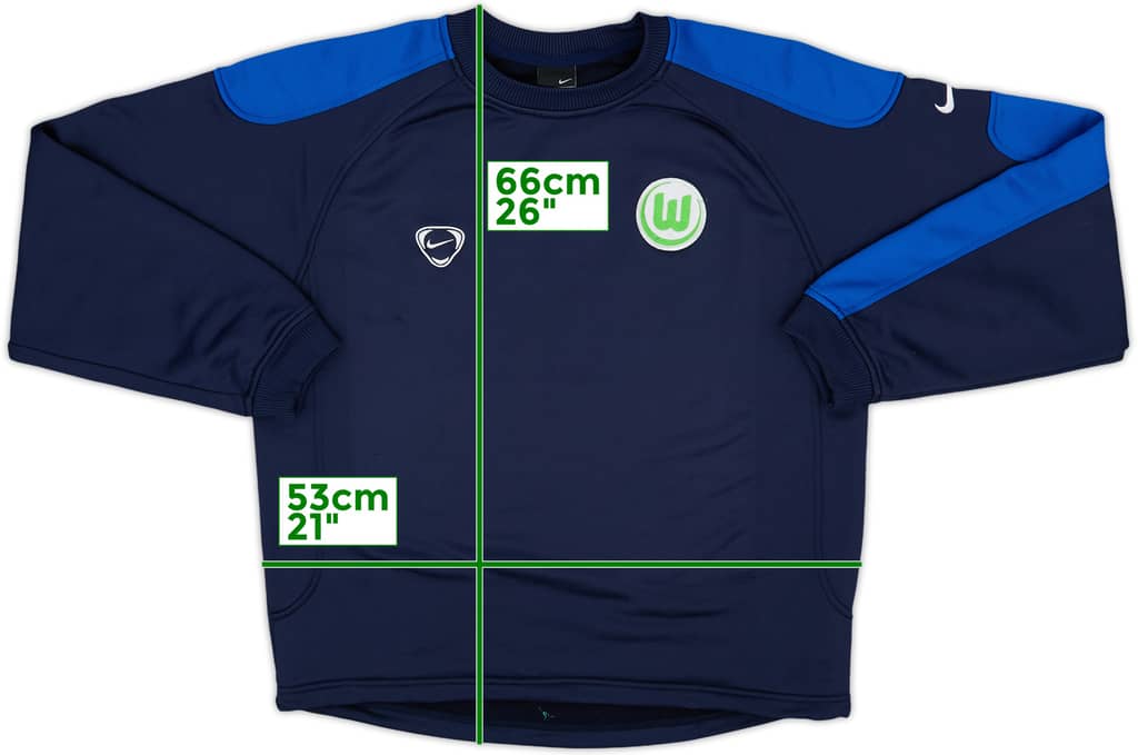 2005-06 Nike Modelo Sudadera (Wolfsburg) - 8/10 - (M)