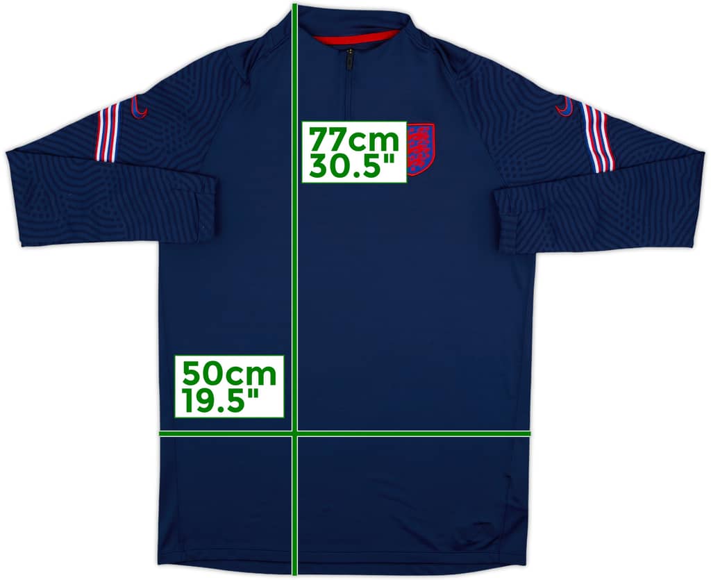 2020-21 England Nike 1/4 Zip Drill Top - 8/10 - (L)