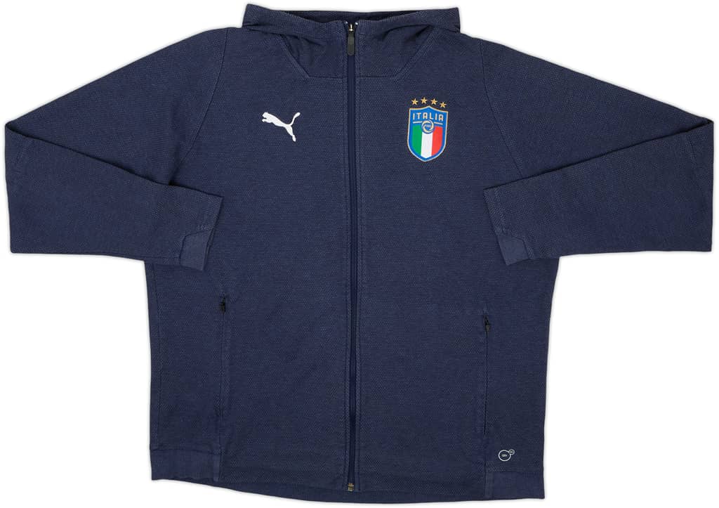2017-18 Italy Puma Hooded Track Jacket - 8/10 - (XL)