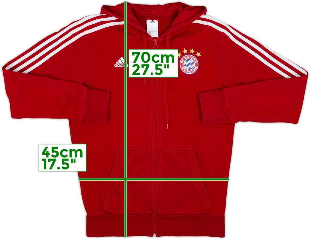 2017-18 Bayern Munich adidas Hooded Track Jacket - 8/10 - (S)